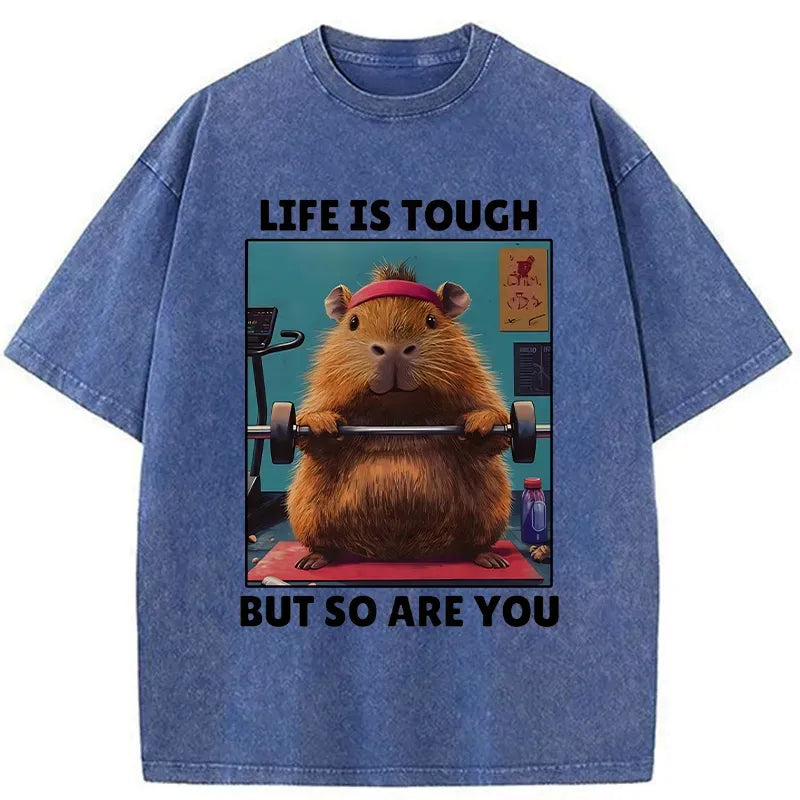 Funny Tough Lion T-Shirt for Daily Wear