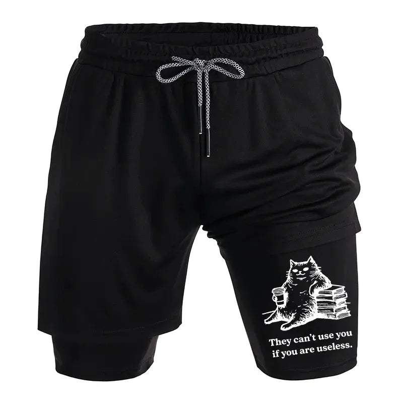 Unisex Cat Shorts for Summer Vacation