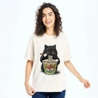 Washed Ukiyo-e Cat Tee on Sale