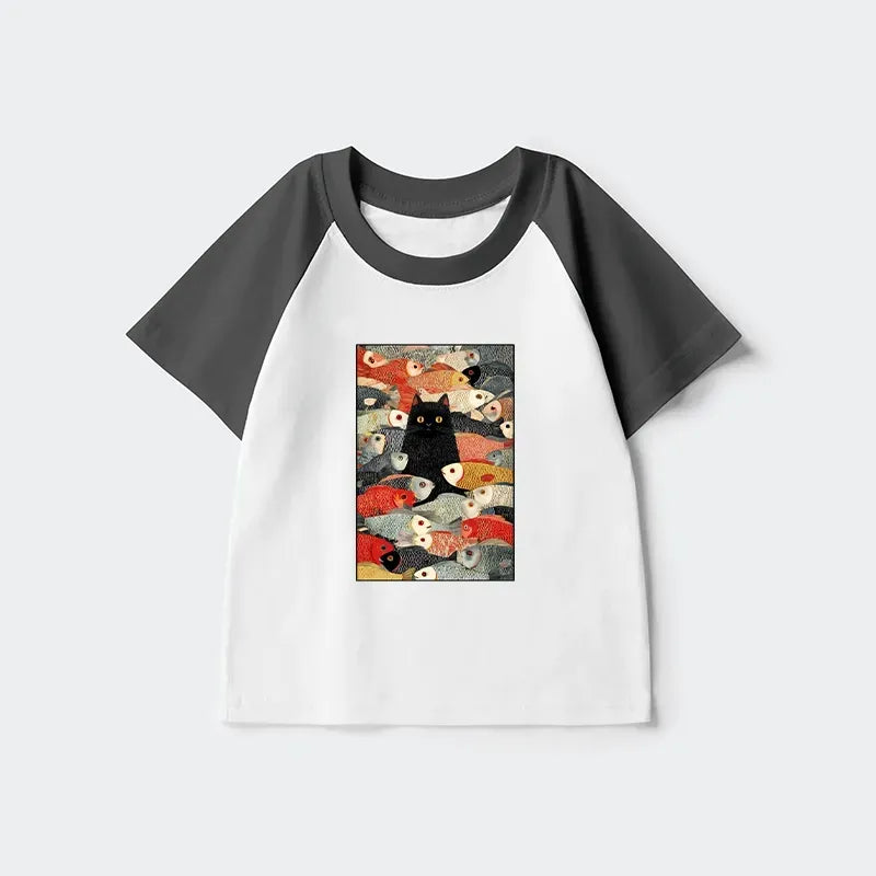 Japanese Style Kids Shirt for Spring