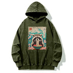 Kyoto-Lion Please Give Raccoon A Discount Washed Hoodie