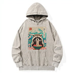 Kyoto-Lion Please Give Raccoon A Discount Washed Hoodie
