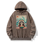 Kyoto-Lion Please Give Raccoon A Discount Washed Hoodie