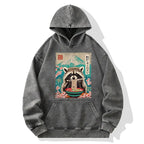 Kyoto-Lion Please Give Raccoon A Discount Washed Hoodie
