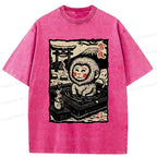 Japanese Snow Monkey Washed T-Shirt