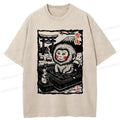 Washed Japanese T-Shirt for Summer