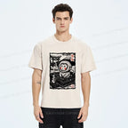 Kyoto-Lion Japanese Snow Monkey Washed T-Shirt