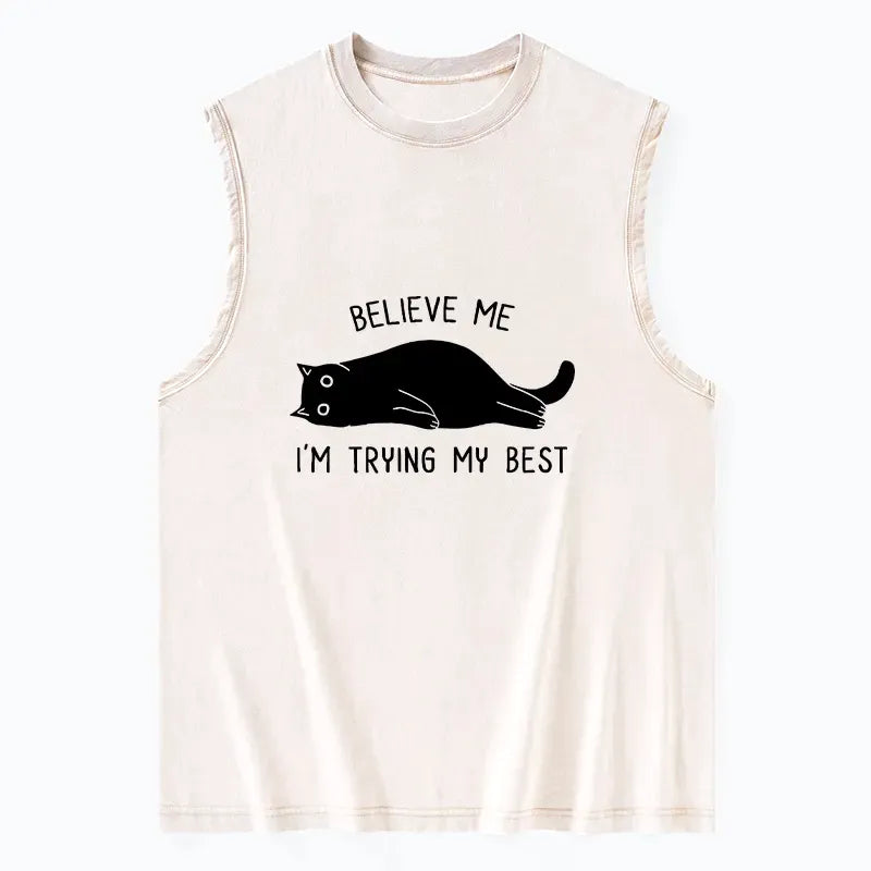 Japanese vintage style tank top for summer