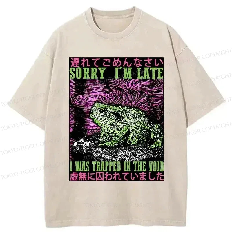 japanese frog t-shirt for streetwear