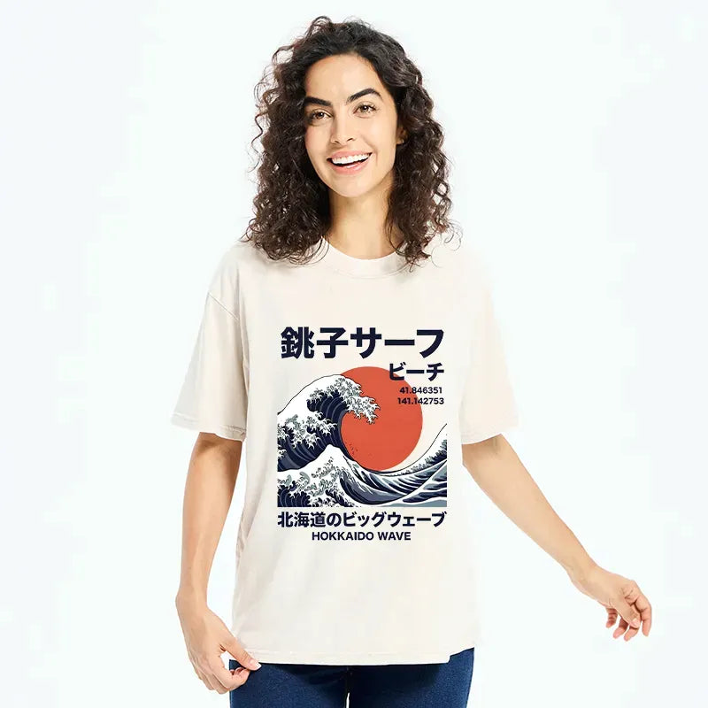 Japanese Wave T-Shirt for Daily Wear