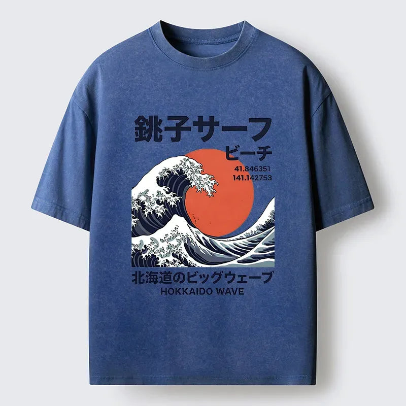 Japanese Wave T-Shirt for Daily Wear