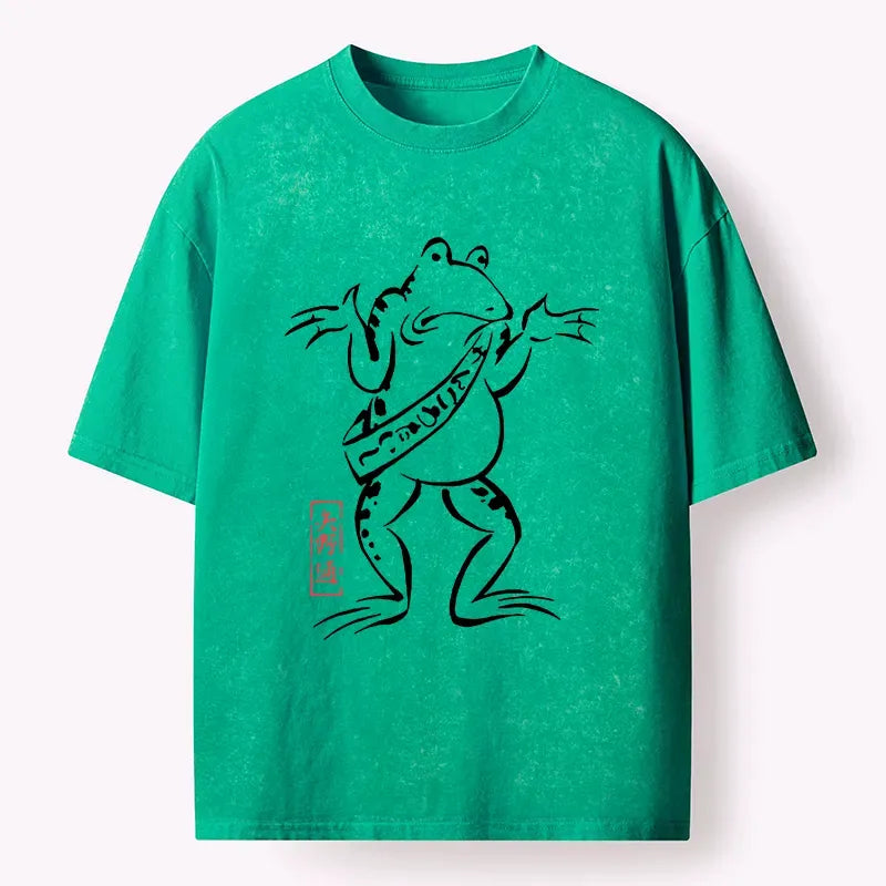 Japanese frog t-shirt for daily wear