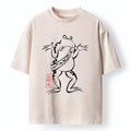 unisex cotton frog t-shirt for summer