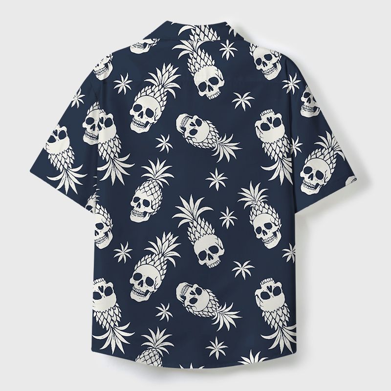 Vintage Japanese Skull Button-up Shirt