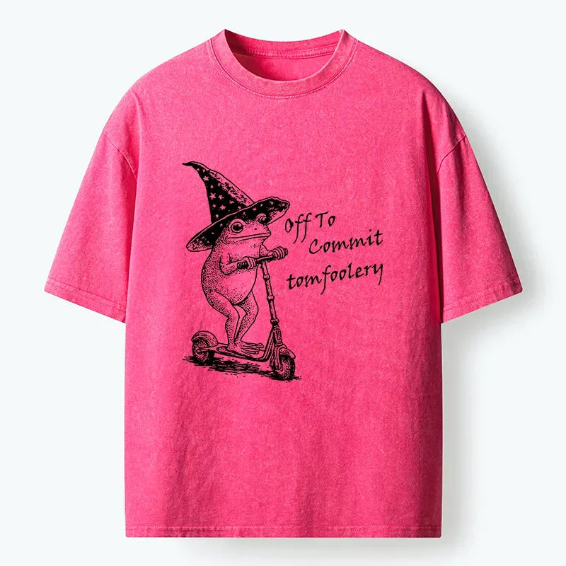 japanese style funny frog tee for summer