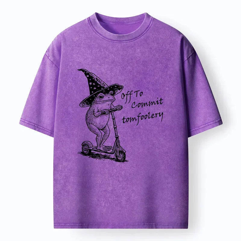 japanese style funny frog tee for summer