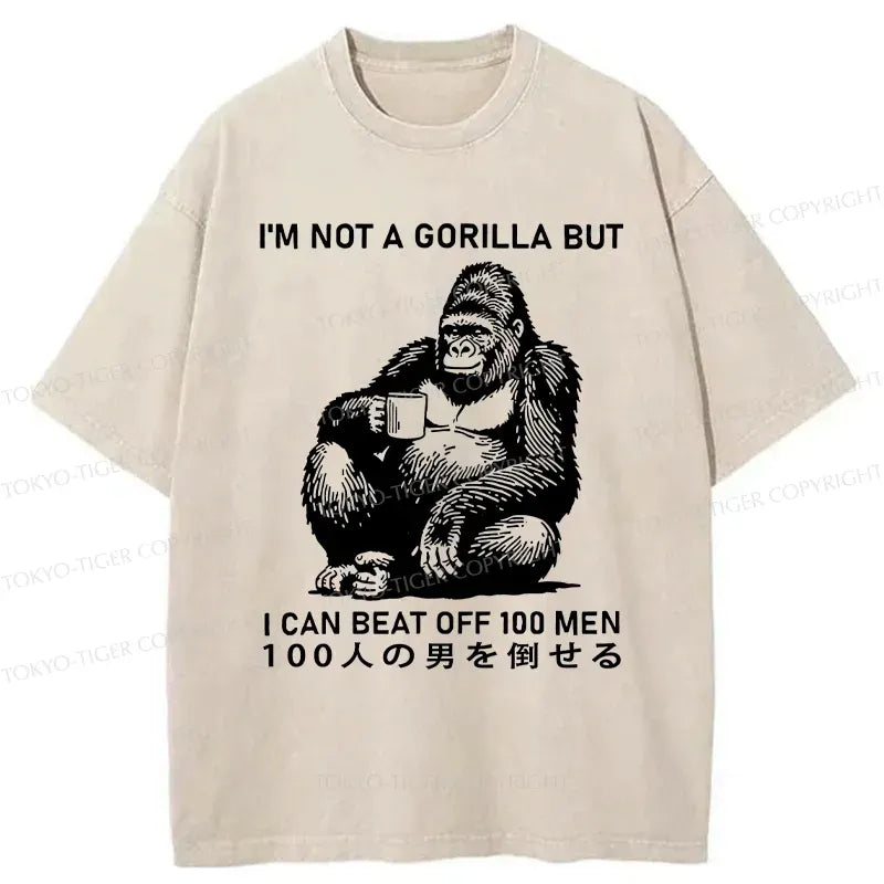 Kyoto-Lion Gorilla That Defeated 100 People Washed T-Shirt