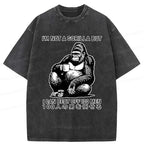 kyoto lion gorilla washed t shirt for daily wear