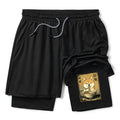 Kyoto-Lion Happy Shiba Eating Ramen Training Shorts