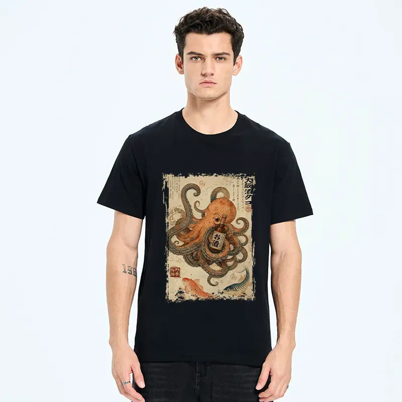 Kyoto-Lion Osaka Sake & Octopus Classic T-Shirt