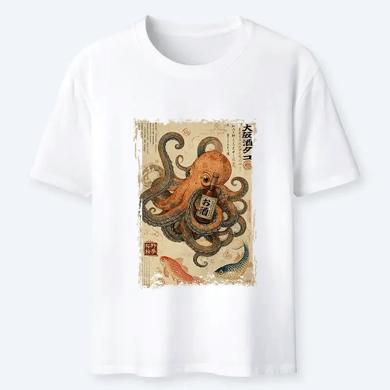 Kyoto-Lion Osaka Sake & Octopus Classic T-Shirt