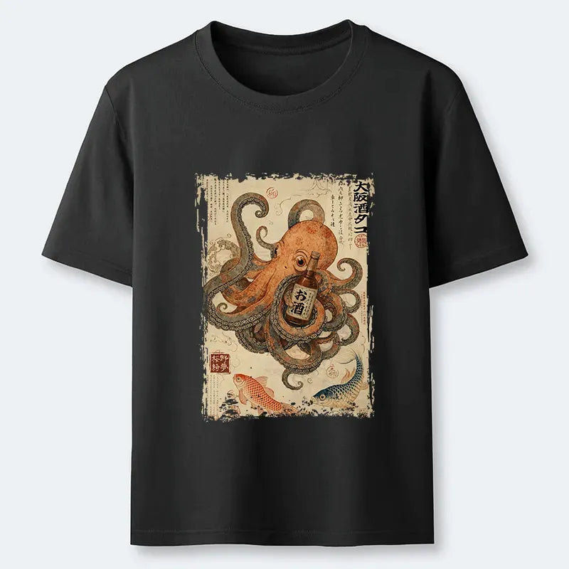 Kyoto-Lion Osaka Sake & Octopus Classic T-Shirt