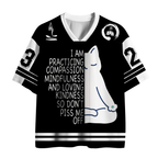Kyoto-Lion 'Practicing Compassion' Yoga Cat Mesh Jersey