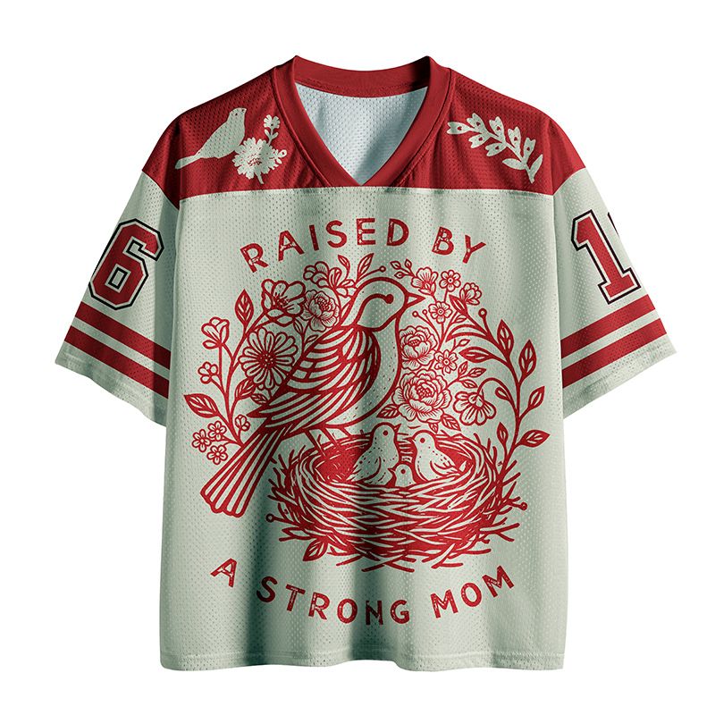 Kyoto-Lion Raised By A Strong Mom Mesh Jersey