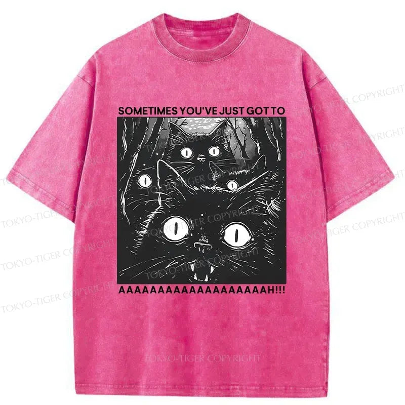 Vintage Japanese Cat Streetwear Tee