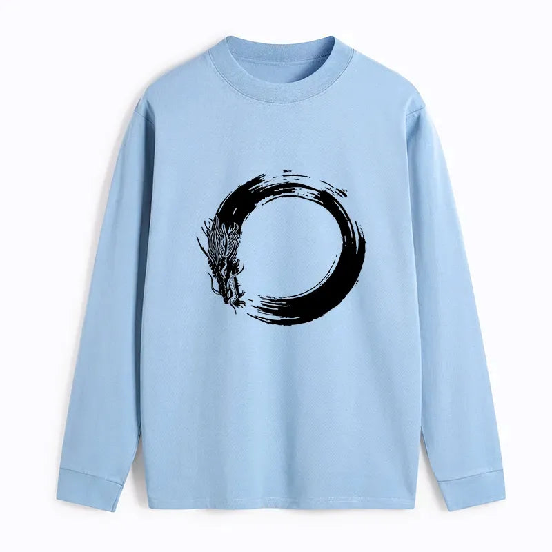 Kyoto-Lion Dragon's Circle Classic Long Sleeve T-Shirt