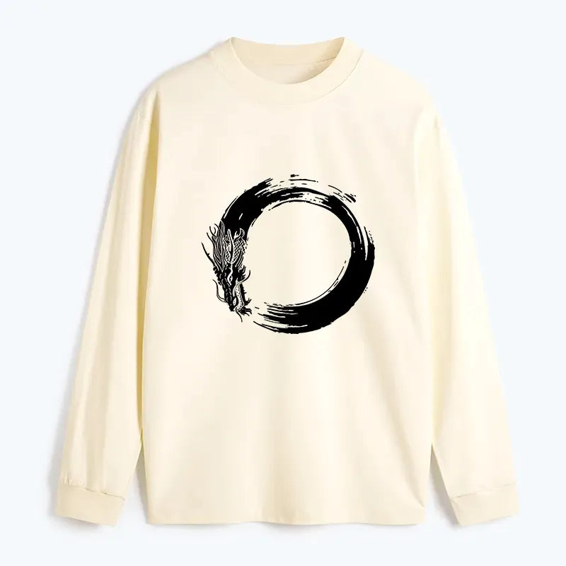 Kyoto-Lion Dragon's Circle Classic Long Sleeve T-Shirt