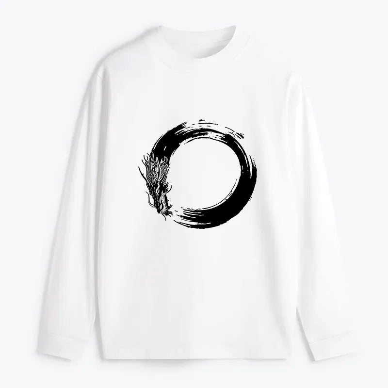 Kyoto-Lion Dragon's Circle Classic Long Sleeve T-Shirt