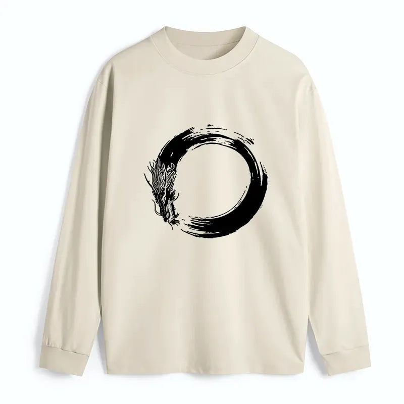 Kyoto-Lion Dragon Circle for Streetwear