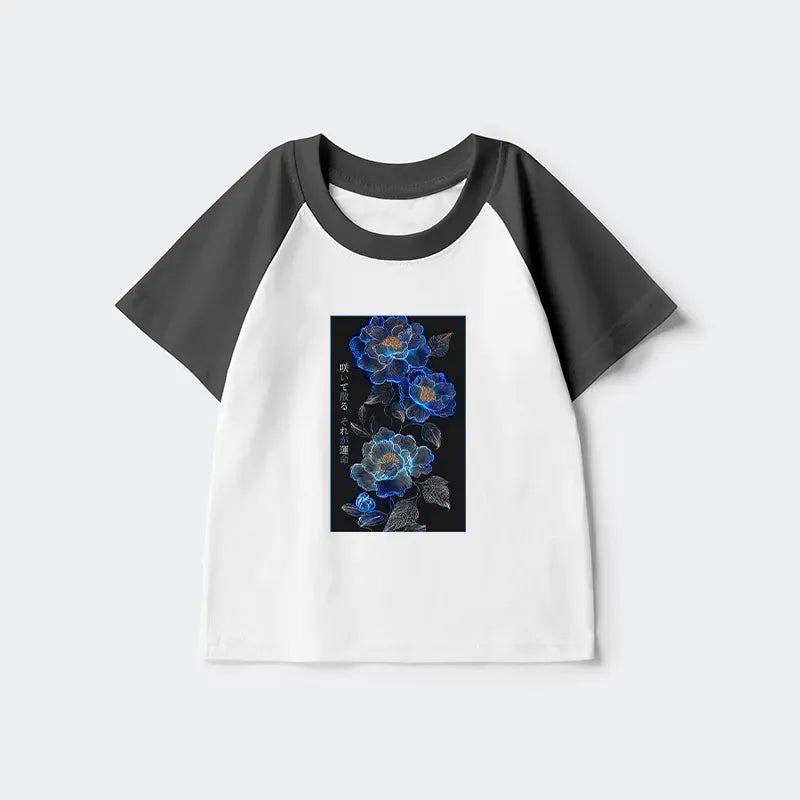 Japanese Kids Raglan T-Shirt for Daily Wear