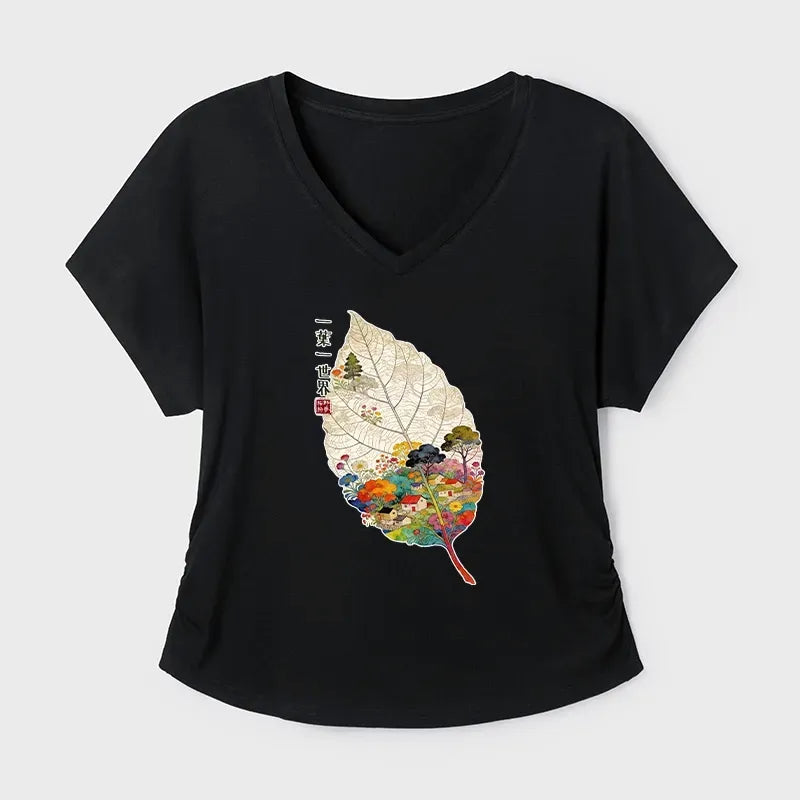 kyoto lion japanese t-shirt for women