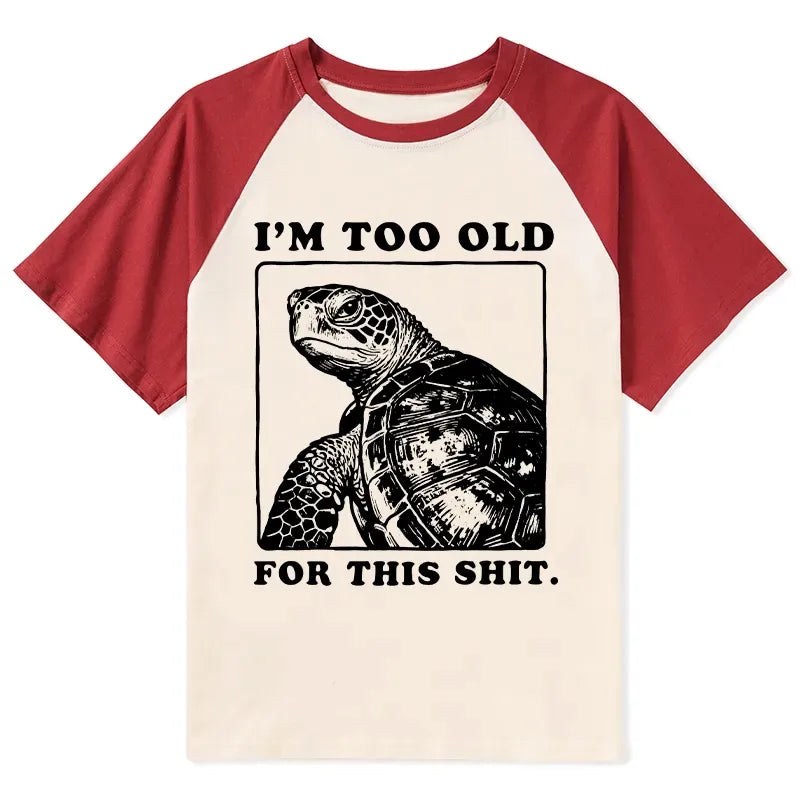 Japanese Cotton Raglan T-shirt on Sale