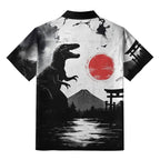 Kyoto Lion Monster Ukiyo-e Button-up Shirt