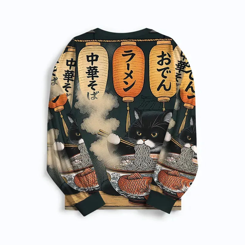 Japanese Cat Pajama Set Gift Idea
