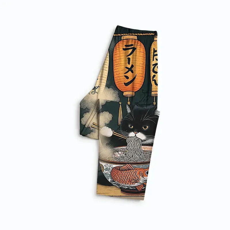 Kyoto Fat Cat Ramen Sleepwear for Couples
