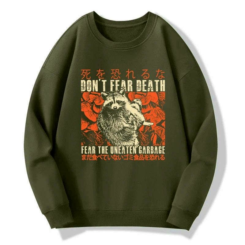 Kyoto-Lion Timid Raccoon Japanese Sweatshirt