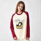 Japanese Cat Raglan Long Sleeve T-shirt