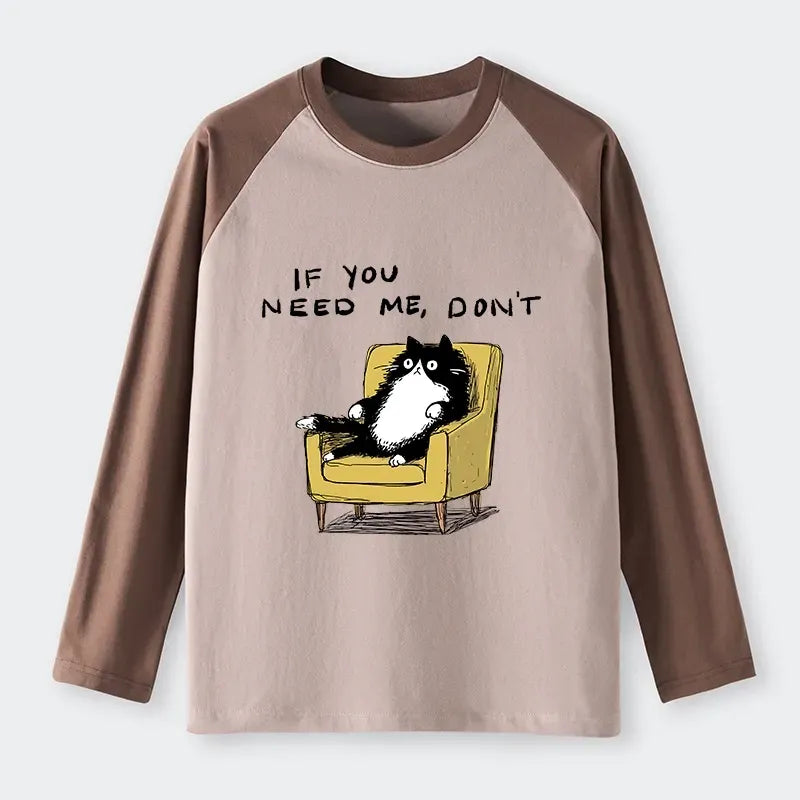 Japanese Cat Raglan Long Sleeve T-shirt