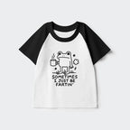 Funny Frog Kids Raglan T-shirt