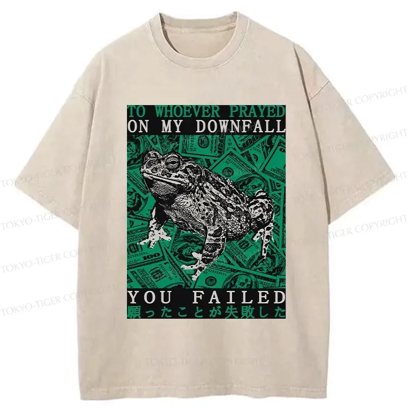 Washed unisex t-shirt streetwear casual