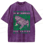 Washed unisex t-shirt streetwear casual