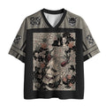 Kyoto-Lion Oni Cherry Blossom Skull Mesh Jersey
