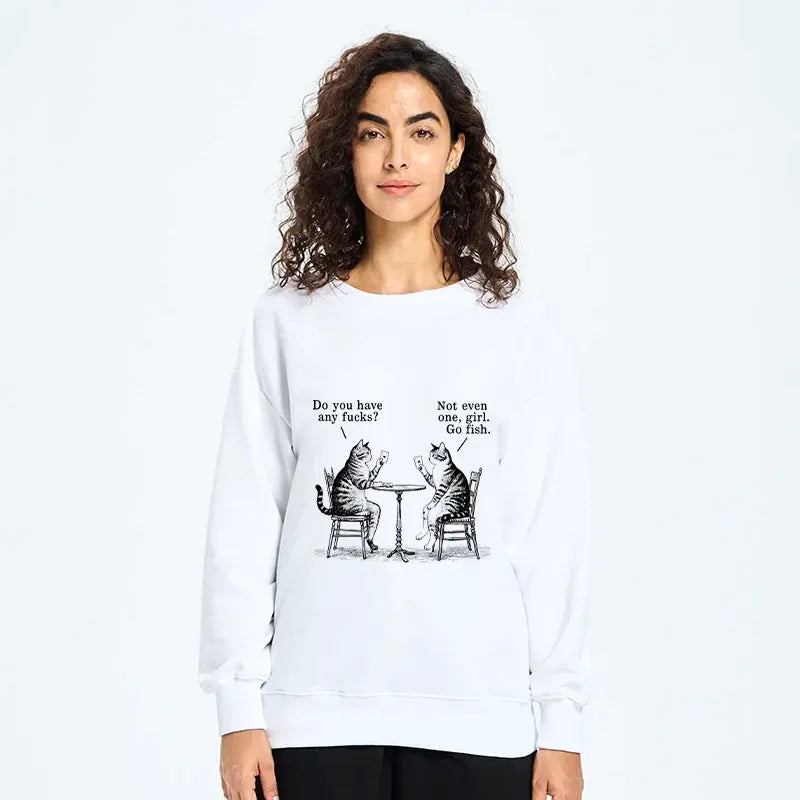 kyoto lion cat poker sweatshirt