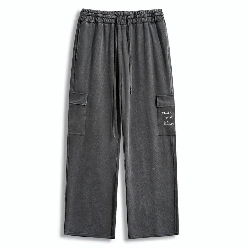 Kyoto-Lion The Art Of War Funny Washed Utility Sweatpants