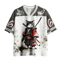 Kyoto-Lion Sumie Samurai Cat Mesh Jersey