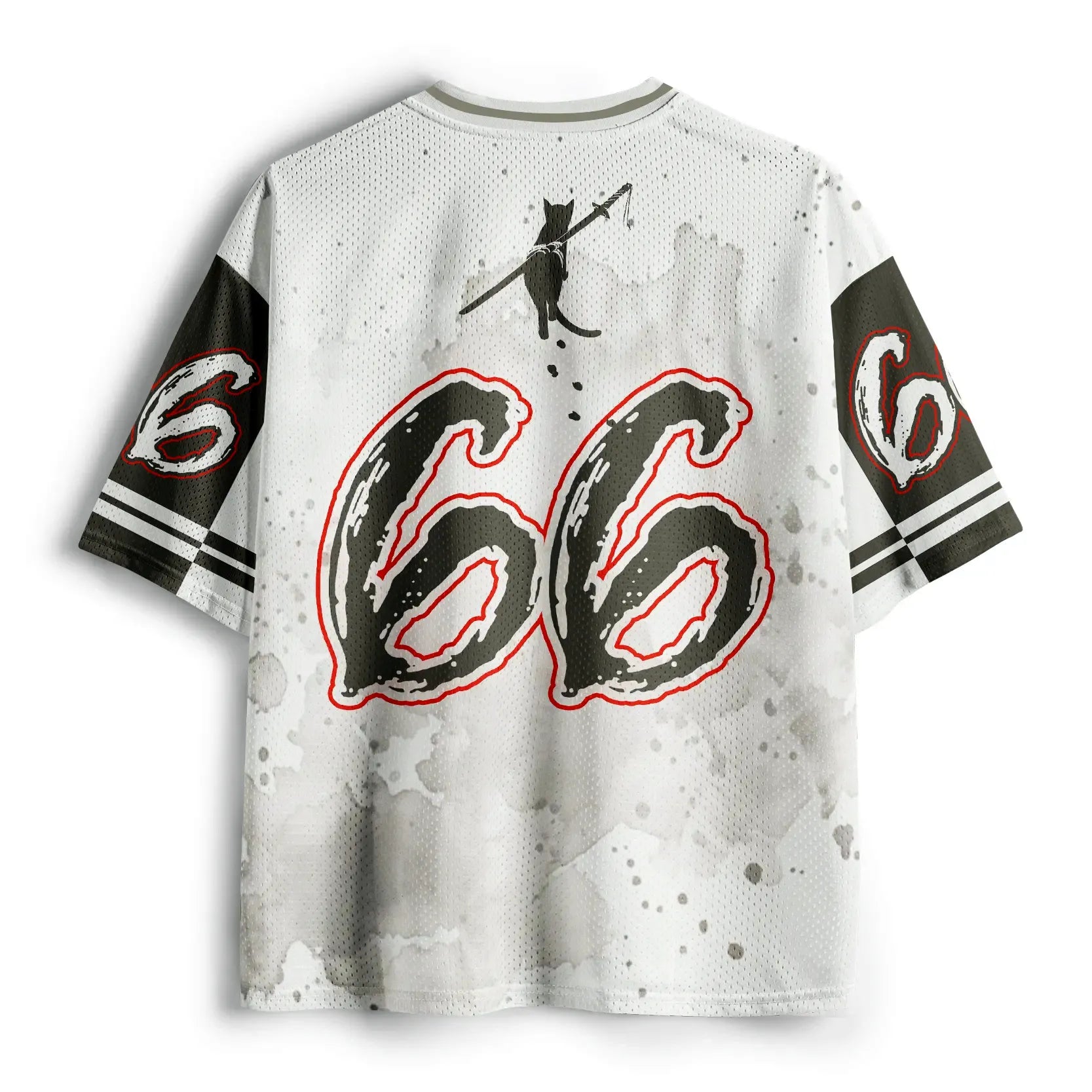 Japanese Samurai Cat Mesh Jersey